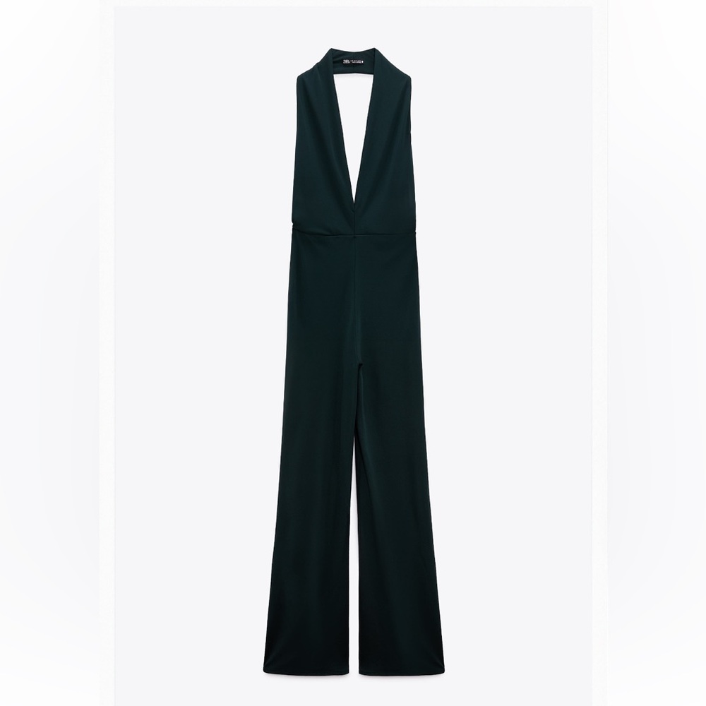 Zara Jumpsuit Teal M NWT